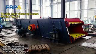 YK2274 Double Deck Vibrating Screen | Gold Ore Screening Machine with Spray System