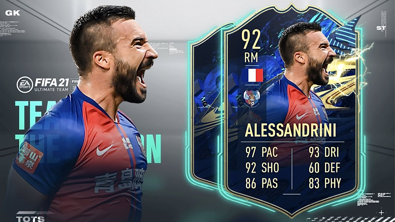FIFA 21: ROMAIN ALESSANDRINI 92 TOTS PLAYER REVIEW I FIFA 21 ULTIMATE TEAM
