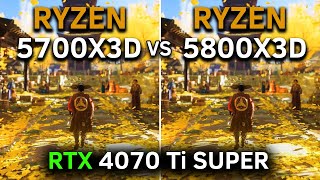 Ryzen 7 5700X3D vs Ryzen 7 5800X3D | RTX 4070 Ti SUPER | 1080p