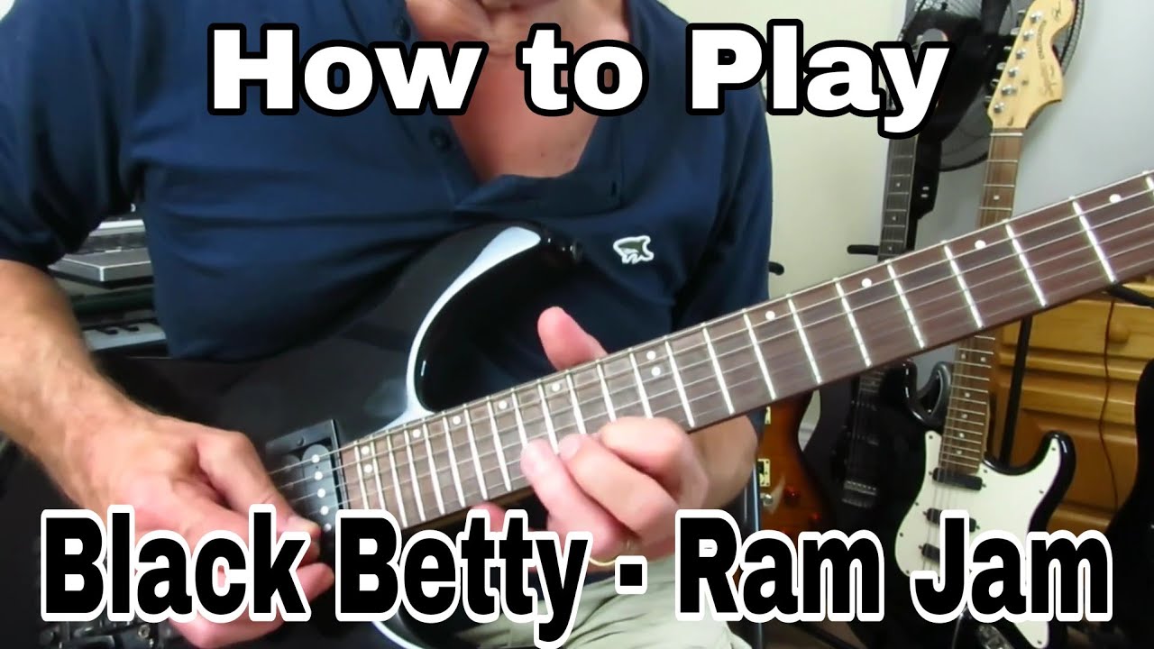 How to Play Black Betty by Ram Jam Complete with Solos. Guitar tutorial