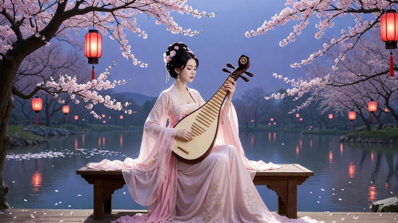 Chinese Zen Music for Sleep | Soft Bamboo Flute, Erhu & Guzheng Night ...