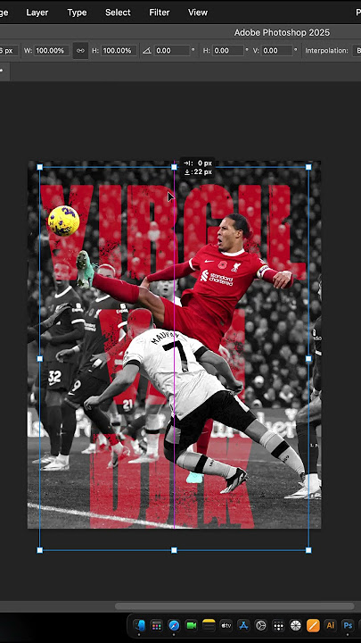 Virgil Van Djik Poster on photoshop in under 45 secs!