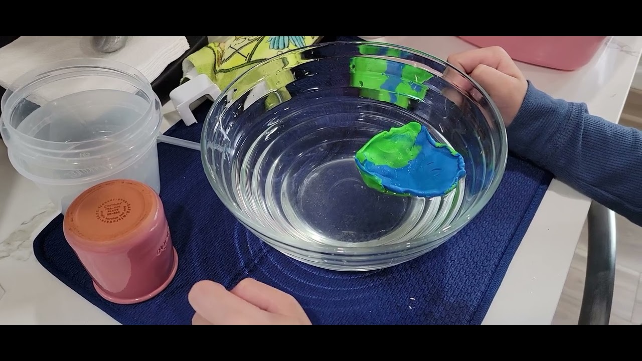 Floating Clay Boat Water Displacement Science Experiment! YouTube