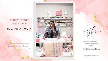 How to Use Slice With Warped Text in Cricut Design Space