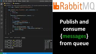 RabbitMQ Tutorial - Publisher and Consumer program with example in nodeJS