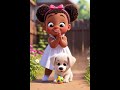 🐶👧 “Tiny Girl, Happy Puppy &amp; the Magic Ball 🎈 | Cute Funny Cartoon Playtime Adventure”