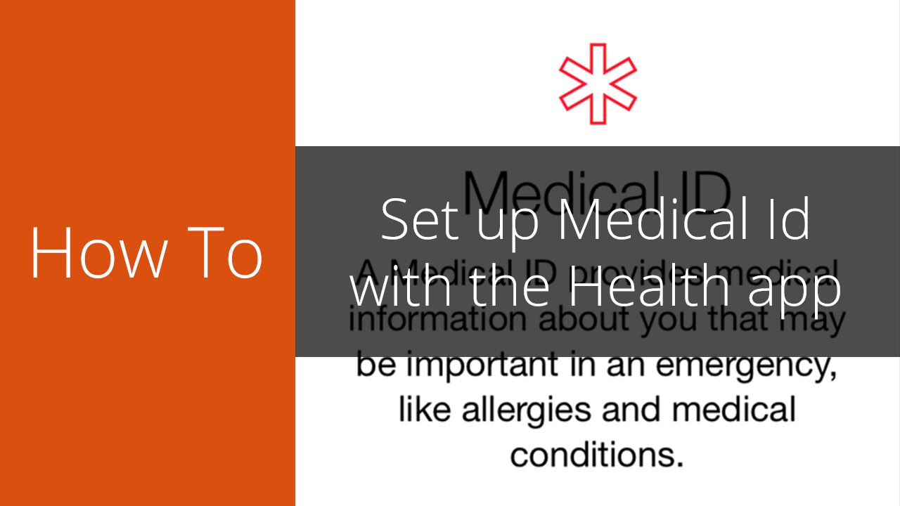 How to set up your emergency Medical ID on the iPhone with the Health app - YouTube