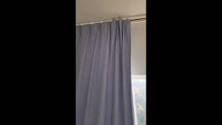 WEST LAKE Dusty Blue Bailey Pinch Pleated Full Blackout Curtains 84 Inches Long with Liners,Rustic T