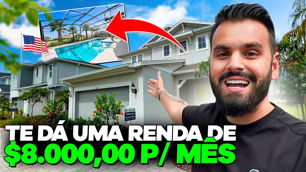 PREÇO DE CASA PARA INVESTIMENTO EM ORLANDO NOS EUA - RENDA EM DÓLAR TODO MÊS