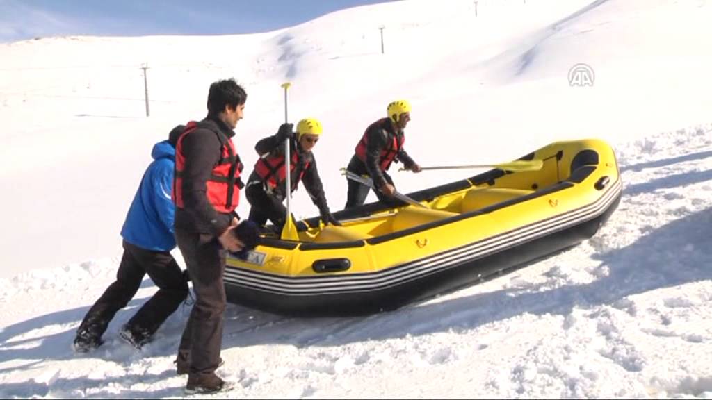 Anadolu Agency - - Snow rafting in Van - YouTube