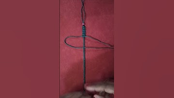 How To Make Paracord Bracelet with Square Knot(full tutorial on my channel)