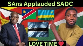 Thank you to Botswana 🇧🇼, Namibia 🇳🇦, Eswatini 🇸🇿 .🇿🇼...SAns🇿🇦 to Neighbours 🥰❤️👏
