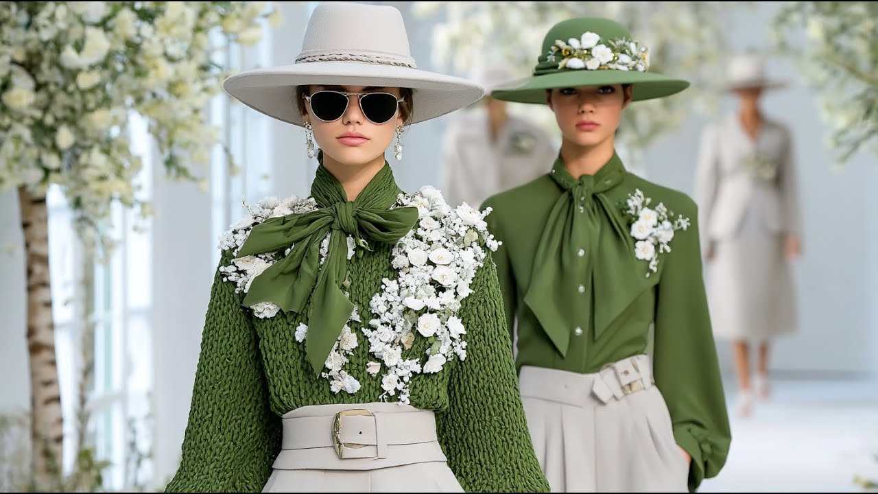 Dior весна-лето 2026 | Шалфейно-зеленый и нежно-бежевый – современная парижская элегантность