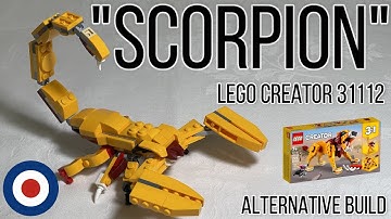 LEGO Creator 31112 Alternative build tutorial Scorpion、レゴクリエイター31112をサソリに組み替え