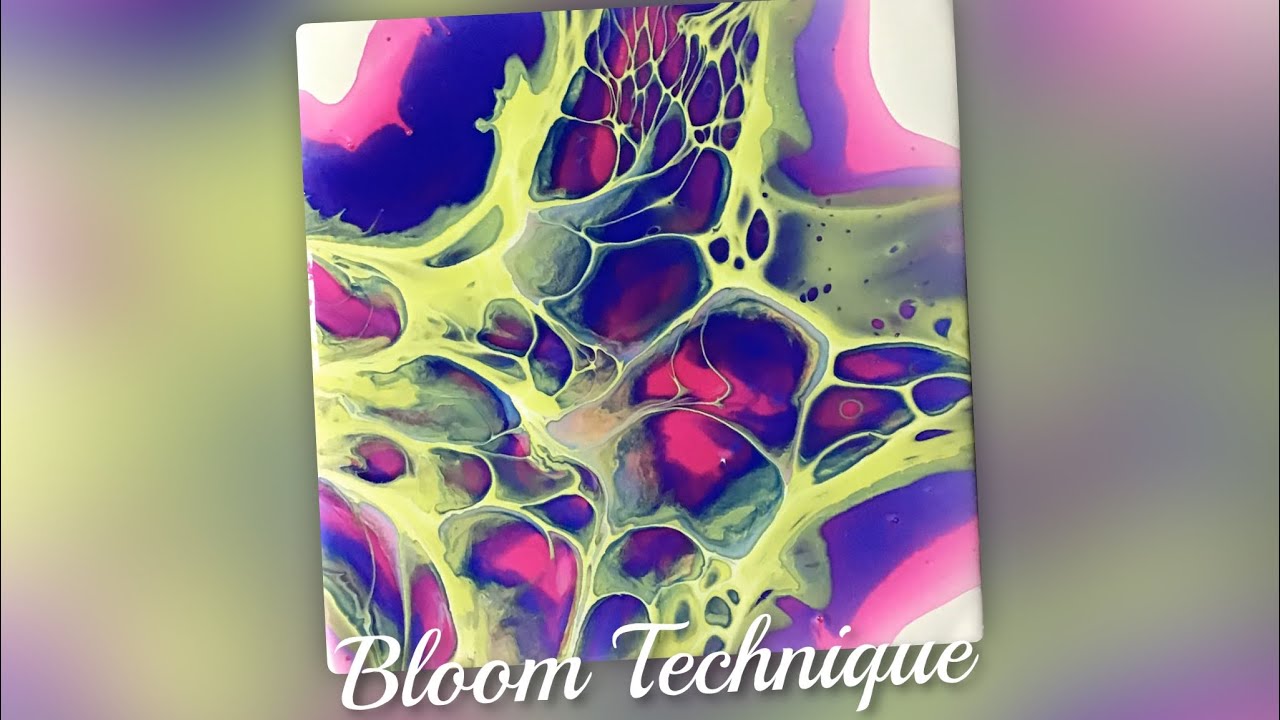 (473) Bloom Technique Acrylic Paint Pouring, Fluid Art - YouTube