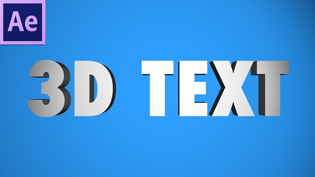 How to Create 3D Text in Adobe After Effects — Premiere Gal