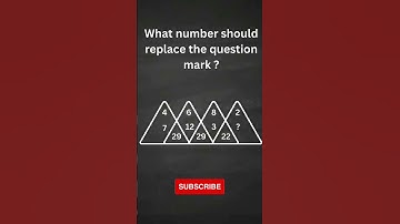 What number should replace the question mark ? #shorts #youtubeshorts #mathshorts