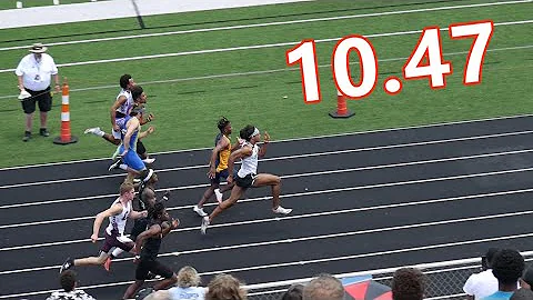 Justin Braun Ties State Meet Record | Boys 100m Fi...