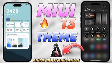 MIUI 13 Amazing & Attractive Themes 🔥 | Charging & Anime Boot Animation | MIUI 13 Control Centre ⚡