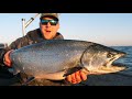 Hunting Early Spring Chinook Salmon in a Small Boat (Catch and Cook Adventure)