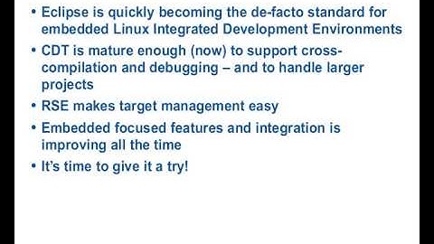 Embedded Linux Development with Eclipse - Guide