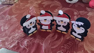 Craft Fair Idea # Eight KS Crafts Penguin Die Nugget Treat Box Tutorial