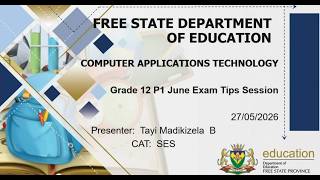 Gr 12 CAT P1 Prep June Exam 2026