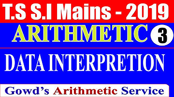 T.S S.I MAINS ARITHMETIC DATA INTERPRETATION SOLUTIONS || SIMPLE SHORT CUTS || LUCKY TIPS