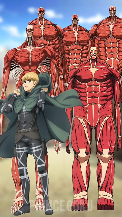 Armin Colossal Titan vs Rumbling & Bertholdt Colossal Titan 💥 | Colossal Titans Clash!#eren#shorts
