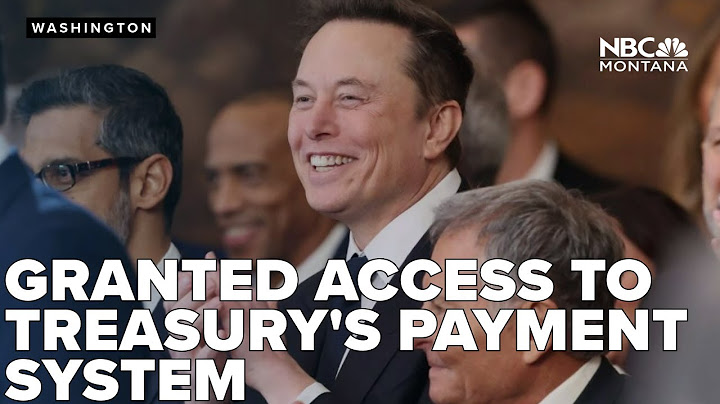 Elon Musk granted access to Treasury's payment system. Why?