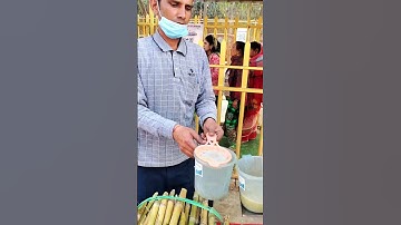 🤩 Delicious Sugarcane Juice 😃 #shorts #viral #food