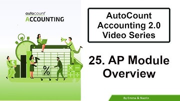 Video 25   AP Module Overview