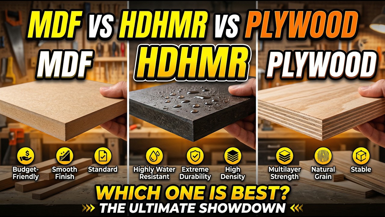 MDF Vs Hdhmr board Vs Plywood - which is the Best Material for Modular ...