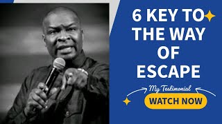 6 KEY TO THE WAY OF ESCAPE || APOSTLE JOSHUA SELMAN  Profile