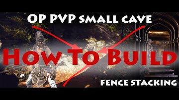 How To Build OP PVP Small Cave Fence Stacking