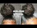 EASY TOPKNOT BUN+ BABY HAIR TUTORIAL