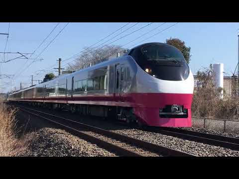 E657系　K12編成　E653系フレッシュひたちリバイバルカラー[スカーレットブロッサム]　紅編成：梅と好文亭
