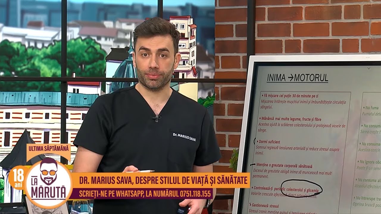 Dr. Marius Sava, despre stilul de viață și sănătate