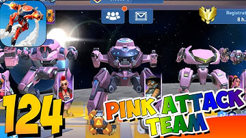 Mech Arena - Gameplay Walkthrough Part 124 - PINK Attack Team🔥(iOS,Android)