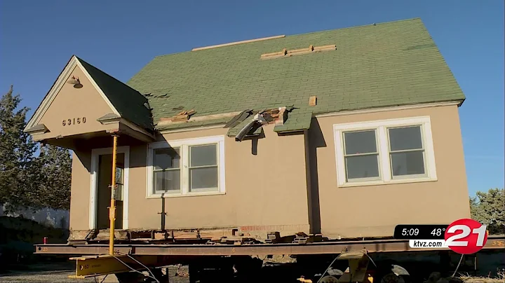 Nels and Lillian Anderson House damaged in move