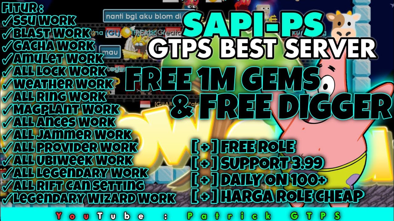 Role Cheaper 🔰GTPS BEST SERVER 2022🔰 | 🔱 SUPPORT 3.99/VERSI 3.99 & FREE ROLE + HARGA ...