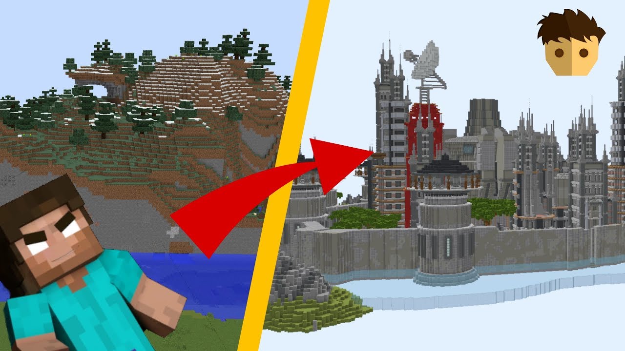 FAIRE UNE VILLE DANS MINECRAFT CONSTRUCTION D'UNE VILLE FUTURISTIQUE