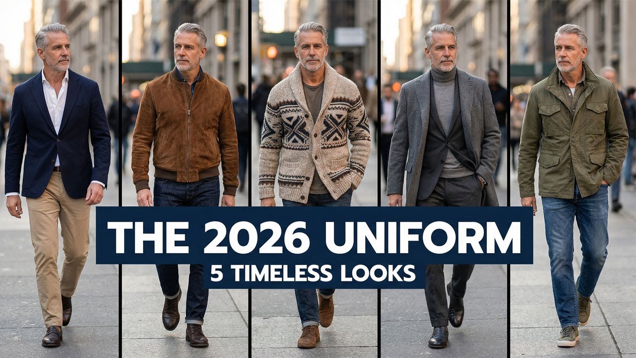 Неподвластный времени стиль для мужчин старше 50 лет. 5 лучших образов 2026 года | Образы для пре...
