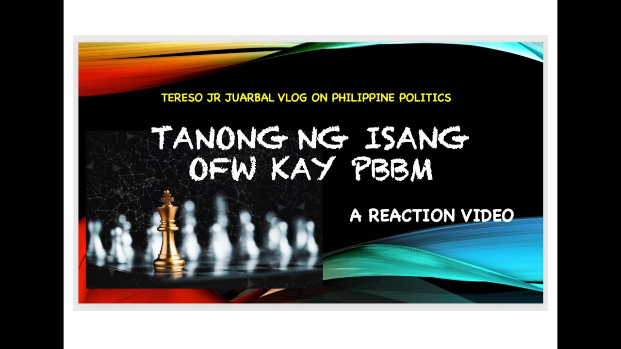 Tanong ng isang OFW kay PBBM