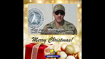 Christmas military greetings to Maryland