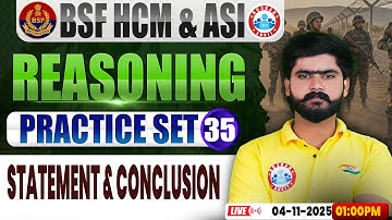 BSF HCM Reasoning Class | BSF Reasoning Practice Set #35 | BSF Reasoning By Kuldeep Sir
