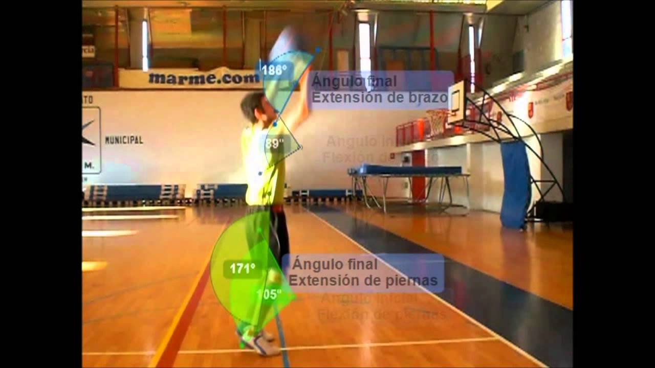Análisis biomecánico del tiro libre en baloncesto CAFD San Javier - YouTube