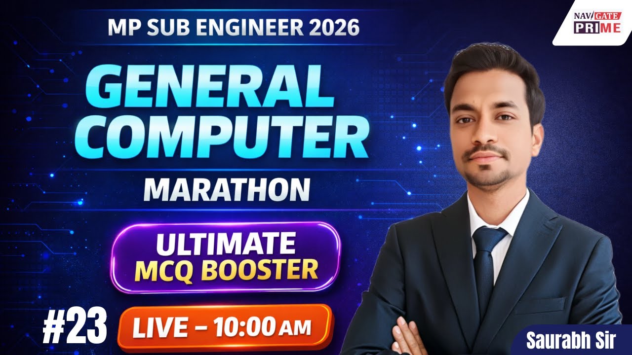 MPESB SUB-ENGINEER EXAM 2026 | MARATHON-23| General Computer| by-Saurabh Sir