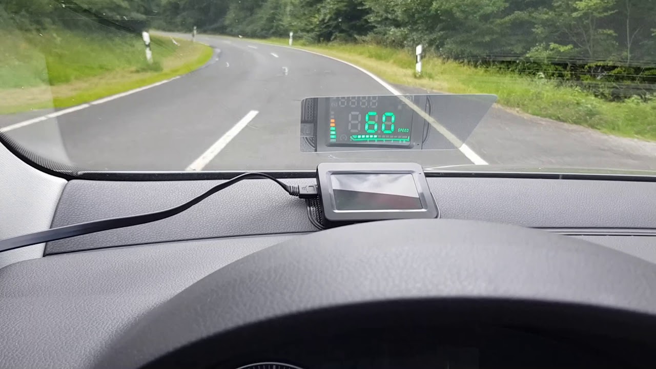 Update preisgünstiges head up display zum Nachrüsten - HUD-Folie