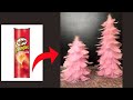 DIY QUICK AND EASY  PINK CHRISTMAS TREE From Recycled .Christmas ornaments